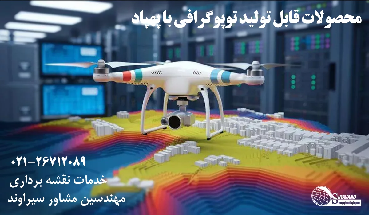 محصولات توپوگرافی با پهپاد