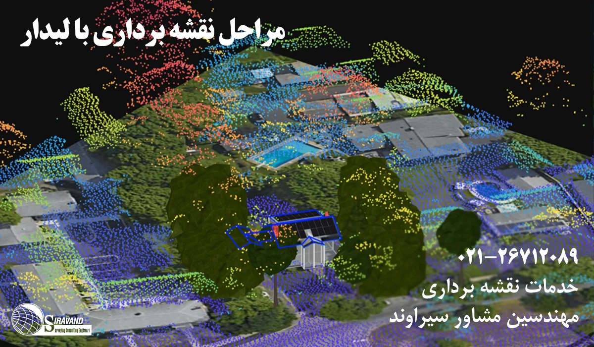 مراحل نقشه برداری با لیزراسکنر